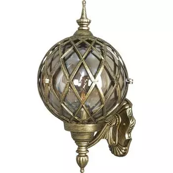 Настенный светильник уличный Elektrostandard "Sirius" 1хЕ27х60Вт, чернёное золото