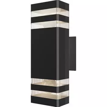 Настенный светильник уличный Elektrostandard "Techno" 1449, 2xE27x60 Вт, цвет чёрный