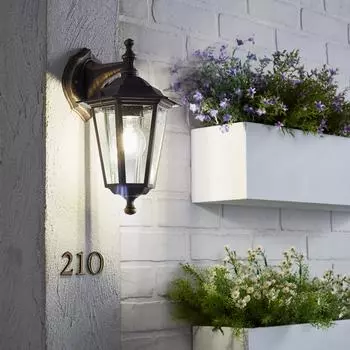 Светильник уличный настенный Inspire Peterburg 1xE27x60 Вт алюминий/стекло цвет бронза