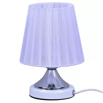 Настольная лампа Антураж, цвет белый/хром