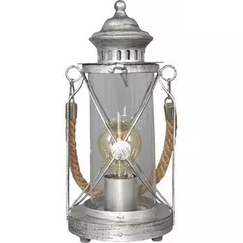 Настольная лампа Eglo «Bradford» 1xE27х60 Вт, стекло, цвет серебро