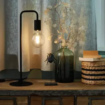 Настольная лампа декоративная Inspire LINA цвет черный