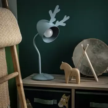 Настольная лампа декоративная Inspire Pina цвет голубой