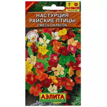 Настурция «Райские птицы» смесь окрасок
