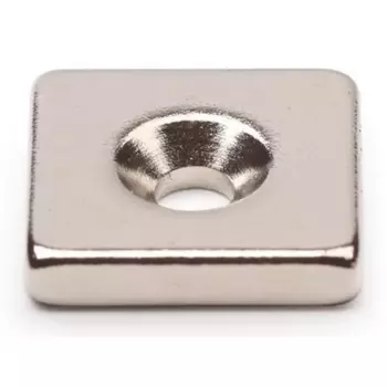 Неодимовый магнит Forceberg прямоугольник 15x15x3 мм, 4 шт.