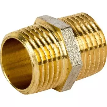 Ниппель 1/2" никелерованная латунь