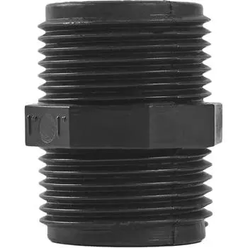 Ниппель пластиковый наружная-наружная резьба 25х25 мм