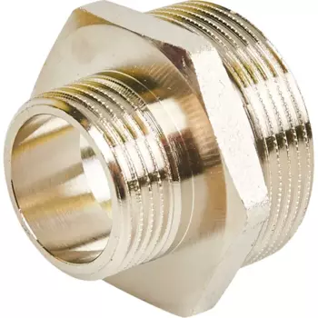 Ниппель Stout 1 1/2"x1" НР латунь SFT-0004-001121