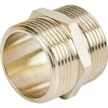 Ниппель Stout 1 1/4"x1 1/4" НР латунь SFT-0004-114114