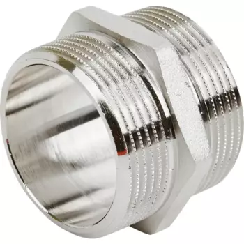 Ниппель Stout 1 1/2"x1 1/2" НР латунь SFT-0004-112112