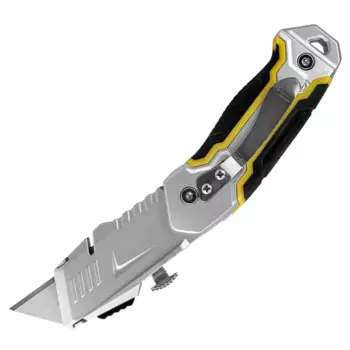 Нож строительный Vertextools 0044-18-29 металлический корпус трапециевидное лезвие 218 мм