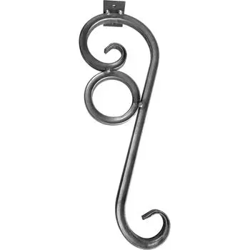 Ножка для табурета 420 мм, сталь, цвет серый