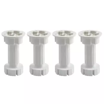 Ножка для мебели круглая 100 мм белая 4 шт