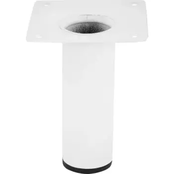 Ножка для мебели круглая 30 мм высота 100 мм белая