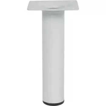 Ножка для мебели круглая 30 мм высота 150 мм белая