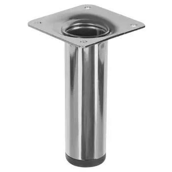 Ножка круглая 30х100 мм цвет хром