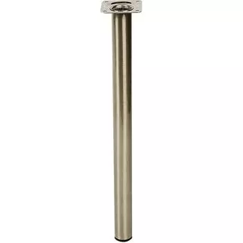 Ножка круглая 400х30 мм, сталь, цвет никель