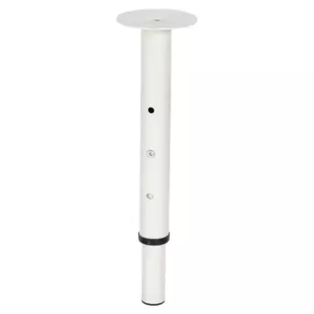 Ножка для мебели круглая 40 мм высота 340-460 мм Tech-Krep белая