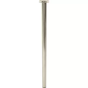 Ножка круглая 700х30 мм, сталь, цвет никель