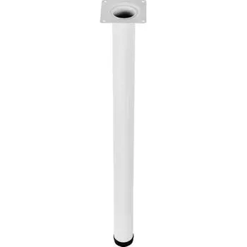 Ножка круглая 710х50 мм, сталь, цвет белый