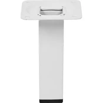 Ножка квадратная 100х25 мм, сталь, цвет белый