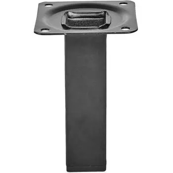 Ножка квадратная 100х25 мм, сталь, цвет черный