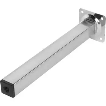 Ножка для мебели квадратная 25x25 мм высота 250 мм никель