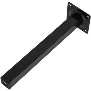 Ножка квадратная 250х25х25 мм, сталь, цвет чёрный