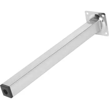 Ножка для мебели квадратная 25x25 мм высота 300 мм никель