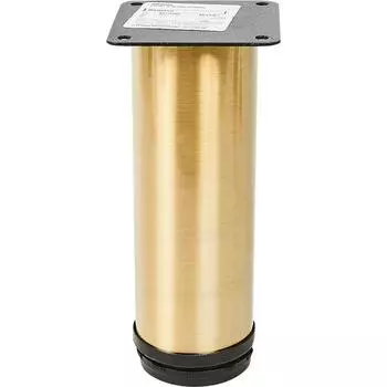 Ножка для мебели круглая 50 мм высота 150 мм бронза