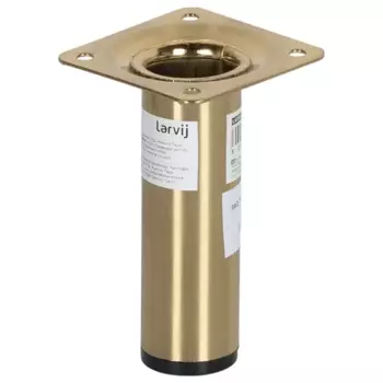 Ножка для мебели круглая Larvij стальная 30x100 мм бронза нагрузка до 20 кг