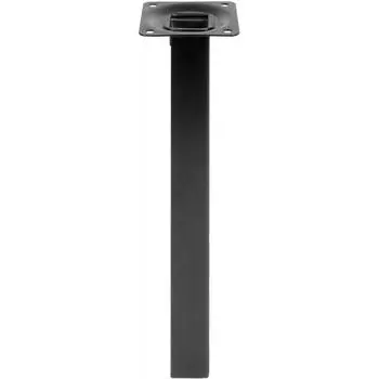 Ножка мебельная квадратная 300 мм сталь цвет чёрный