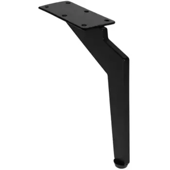 Ножка мебельная прямоугольная 150 мм сталь цвет черный