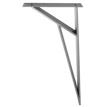 Ножка мебельная прямоугольная Palladium 50x720x50 мм железо цвет серый