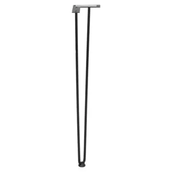 Ножка-шпилька для стола Larvij стальная 10x710 мм черная нагрузка до 20 кг