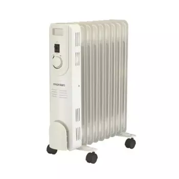 Обогреватель масляный Monlan MR-20 с механическим термостатом 2000 Вт 9 секций цвет белый