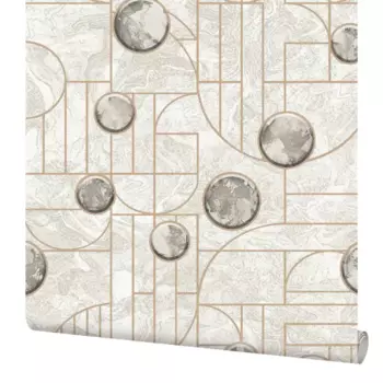 Обои бумажные Elysium Концепт бежевые 0.53 м 907801