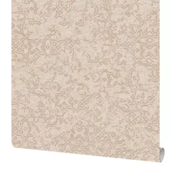 Обои бумажные Московская Обойная Фабрика Арабеск бежево-золотые 0.53 м 233722-2