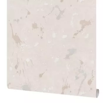 Обои бумажные Московская обойная фабрика Дроп бежевые 0.53 м 6308-2