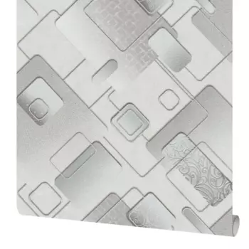 Обои бумажные Московская обойная фабрика Мемфис серые 0.53 м 6304-5