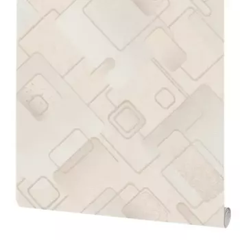 Обои бумажные Московская обойная фабрика Мемфис светло-бежевые 0.53 м 6304-1