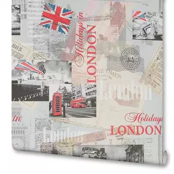 Обои бумажные на флизелиновой основе Московская Обойная Фабрика Лондон 0.53 м 271242-1