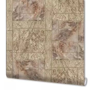 Обои бумажные Плитка бежевые 0.53 м 388-2 ВГ1