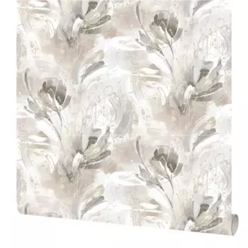 Обои флизелиновые Accento Flamenco бежевые 1.06 м 283362