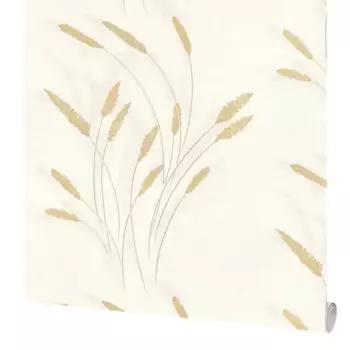 Обои флизелиновые Accento Reeds бежевые 1.06 м 285032