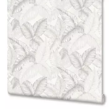 Обои флизелиновые Артекс Флора серые 1.06 м 20119-02