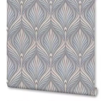Обои флизелиновые Артекс Иоланта серые 1.06 м 10322-04