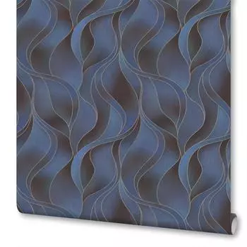 Обои флизелиновые Артекс Лагуна синие 1.06 м 10508-05