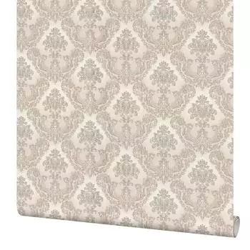 Обои флизелиновые Артекс Мишель бежевые 1.06 м 10324-01