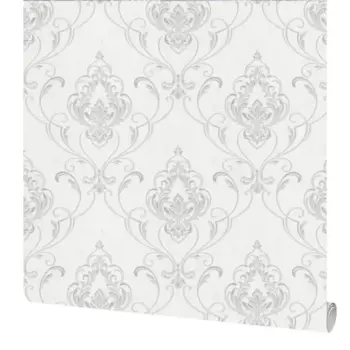 Обои флизелиновые Аспект Ру Анита белые 1.06 м 30263-11